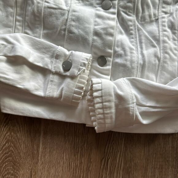 J Brand Luna White Denim Jacket Size XS - Picture 4 of 5